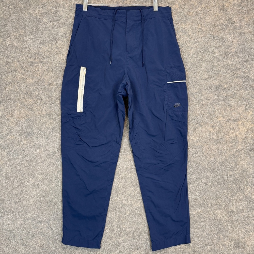 Nike Sportswear Essential Utility Pants Mens 30 Nylon Polyamide Navy Blue Dm6681